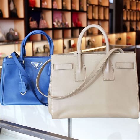 prada double bag vs ysl sac de jour